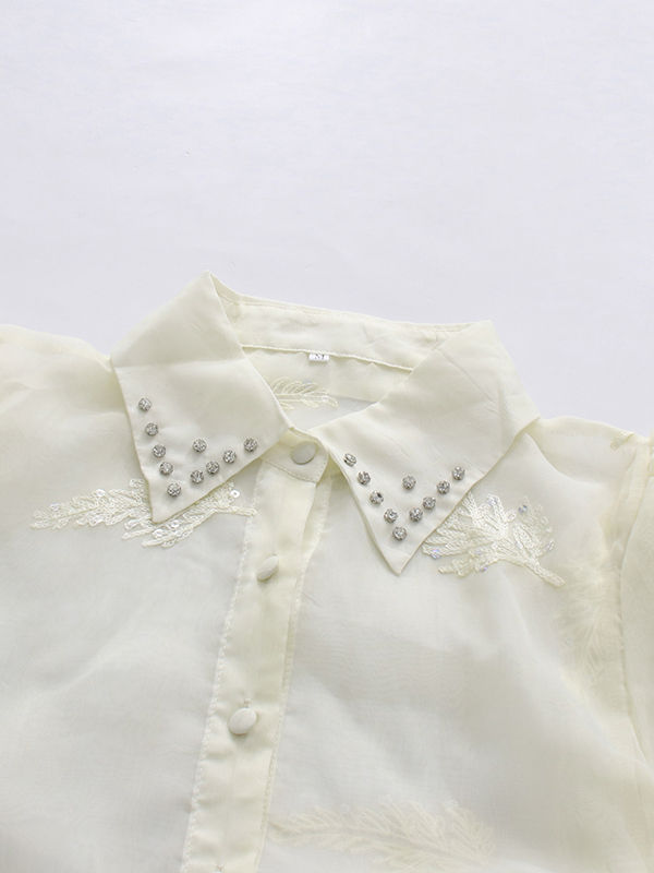 TWOTWINSTYLE Lapel Puff Sleeve High Waist Designer Dress