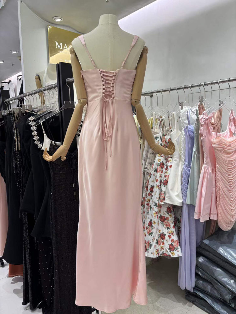 TWOTWINSTYLE Sleeveles High Waist Ruched Designer Dress