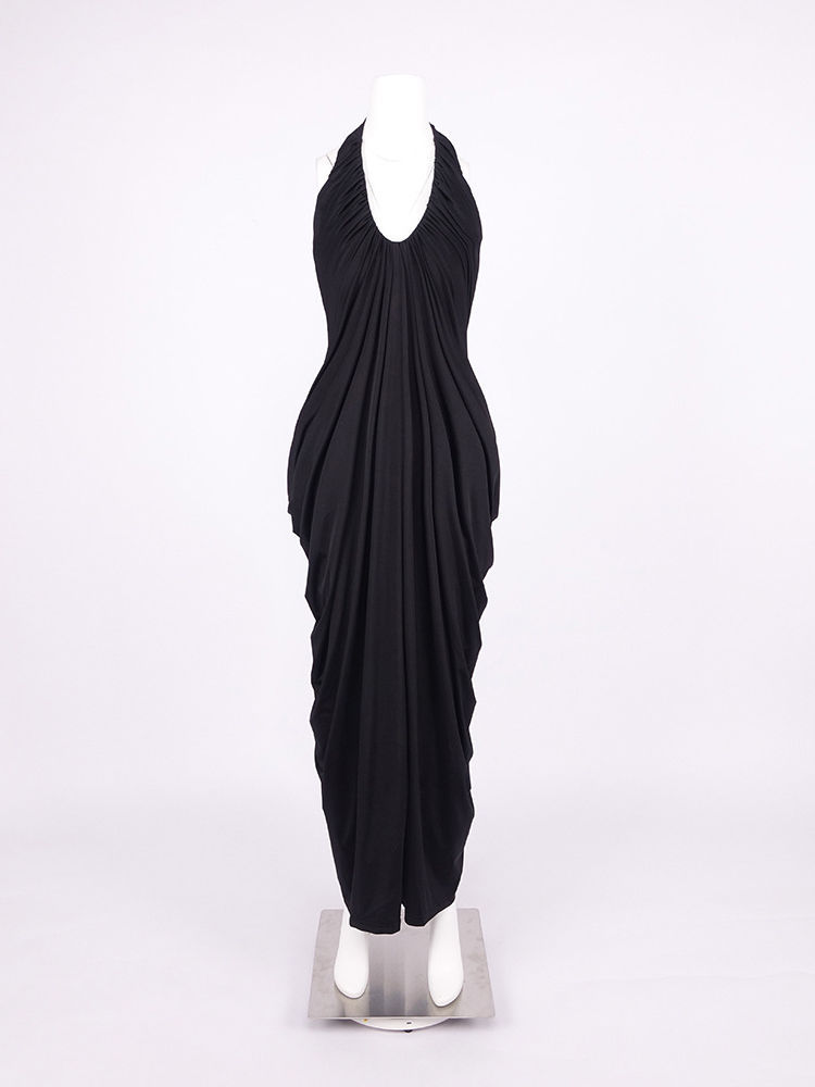 TWOTWINSTYLE Solid Sleeveles Pleated High Waist Designer Dress