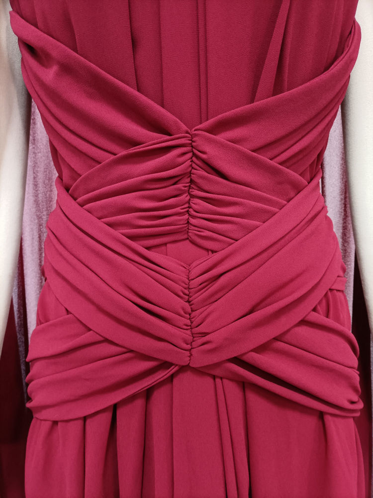 TWOTWINSTYLE Sleeveles High Waist Spliced Shawl Fashion Dress
