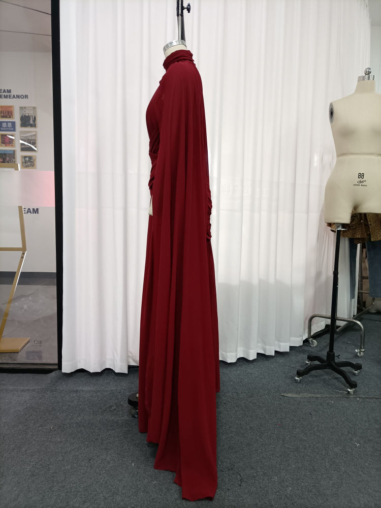 TWOTWINSTYLE Sleeveles High Waist Spliced Shawl Fashion Dress