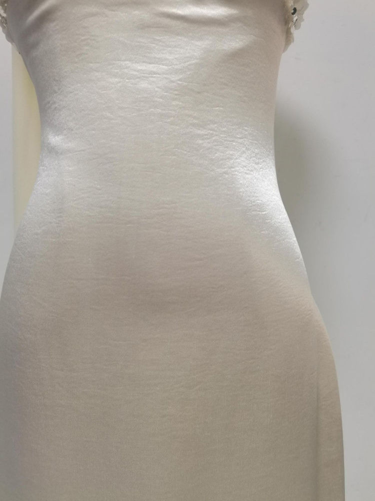 TWOTWINSTYLE Spliced Diamond Lace Up Minimalist Dress