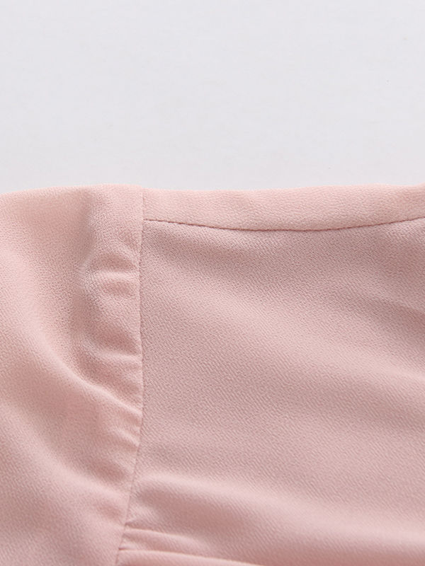 TWOTWINSTYLE Round Neck Tunic Pleated Elegant Dress