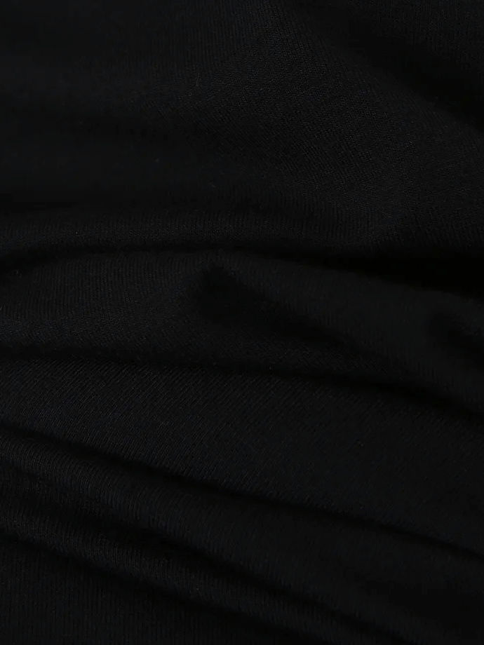 TWOTWINSTYLE Round Neck Backless Pleated Slimming Dress