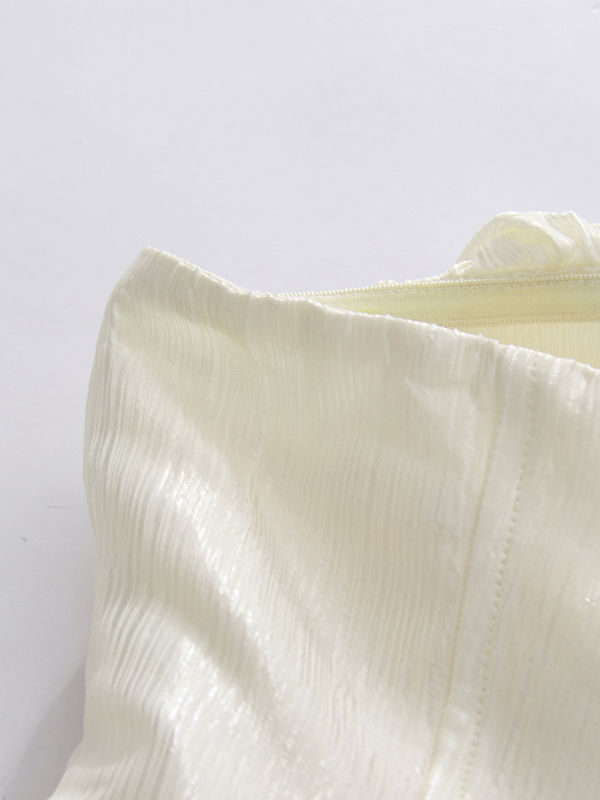TWOTWINSTYLE Hollow Out Tunic Ruched Minimalist Dress