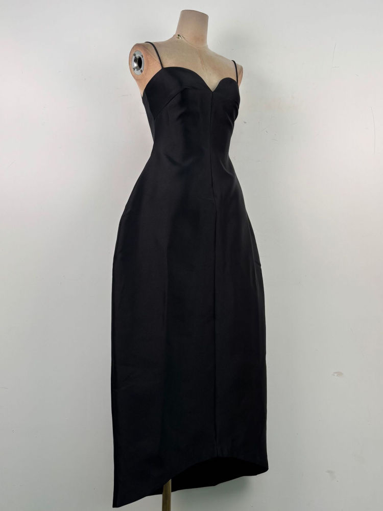 TWOTWINSTYLE Off Shoulder Irregular Hem High Waist Chic Dress