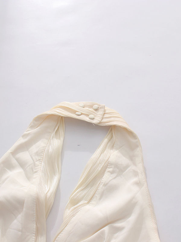 TWOTWINSTYLE Sleeveless Pleated High Waist Elegant Vest