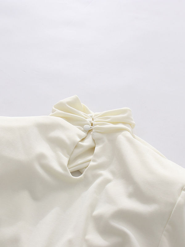 TWOTWINSTYLE Stand Collar Hollow Out Fashion Jumpsuit
