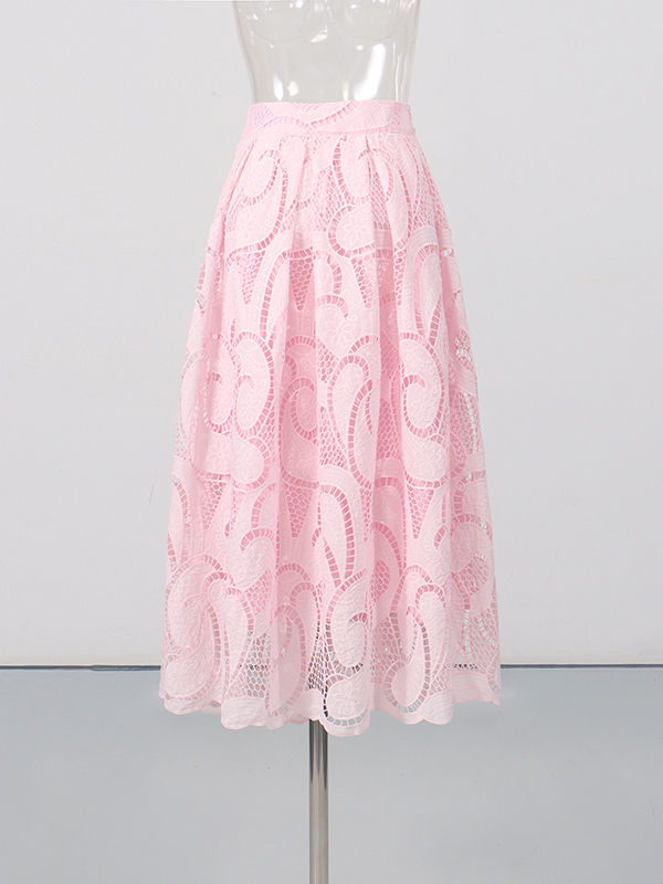 TWOTWINSTYLE Round Neck Half Sleeve Top Loose Skirt Solid Set
