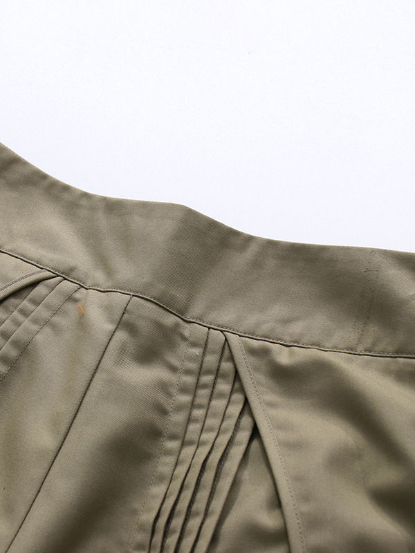 TWOTWINSTYLE High Waist Ruched Casual Straight Leg Pants