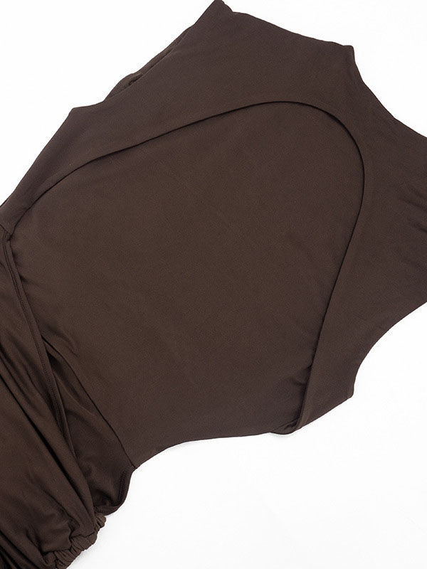 TWOTWINSTYLE Sleeveles Backless Ruched Designer Bodycon Dress