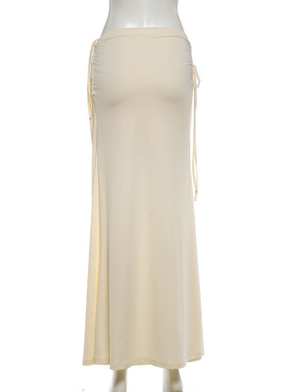 TWOTWINSTYLE Off Shoulder Irregular Hem Top High Waist Skirt Fashion Set