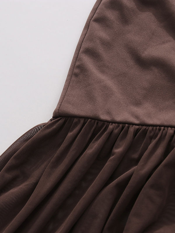 TWOTWINSTYLE Off Shoulder Hollow Out Tunic Vintage Dress