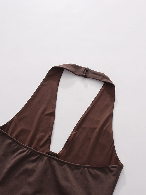 TWOTWINSTYLE Off Shoulder Hollow Out Tunic Vintage Dress
