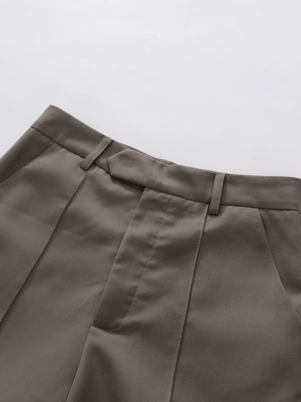 TWOTWINSTYLE Lapel Long Sleeve Spliced Mesh Jacket High Waist Short Pants Vintage Set
