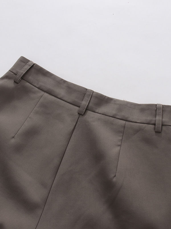 TWOTWINSTYLE Lapel Long Sleeve Spliced Mesh Jacket High Waist Short Pants Vintage Set