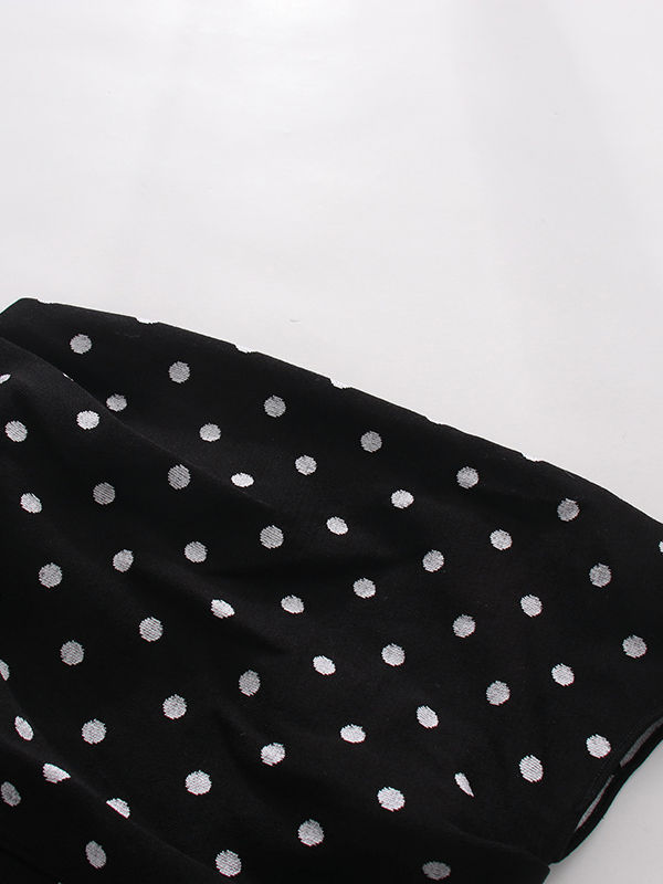 TWOTWINSTYLE Off One Shoulder Wave Point Designer Dress