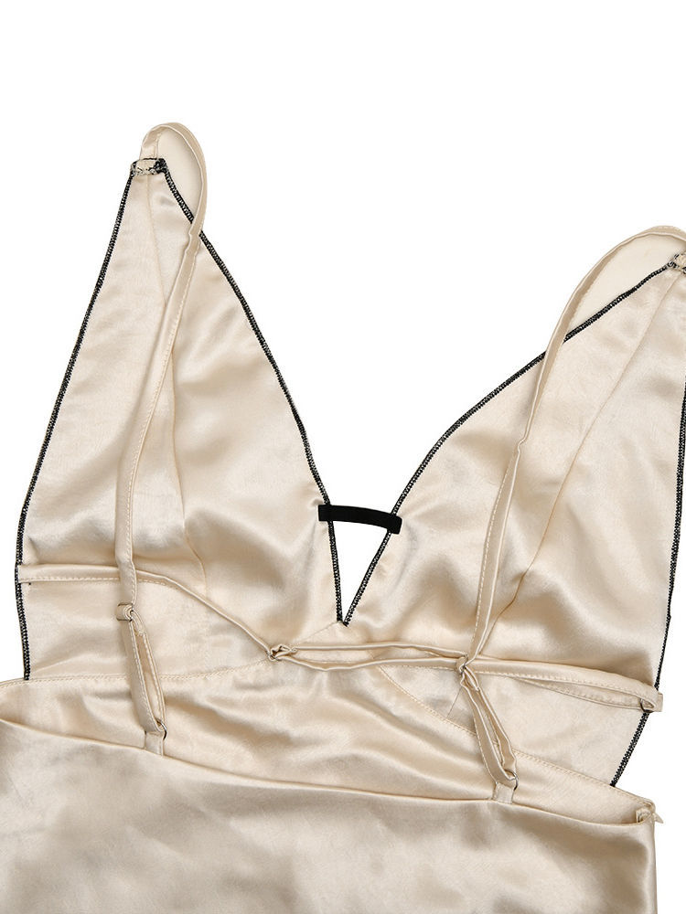 TWOTWINSTYLE Off Shoulder Spliced Lace Tunic Side Split Sexy Dress