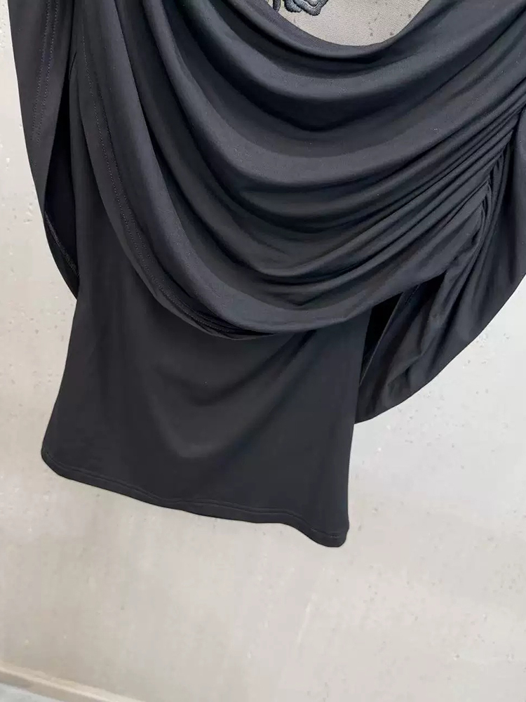 TWOTWINSTYLE Patchwork Embroidery Mesh Sleeveless Chic Top