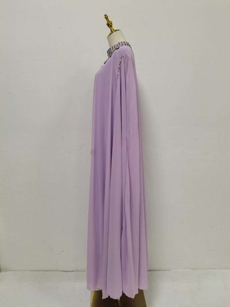 TWOTWINSTYLE Solid Round Neck Sleeveles Spliced Diamond Fashion Dress