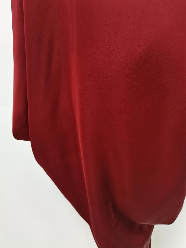 TWOTWINSTYLE V Neck Irregular Hem Patchwork Diamond Vintage Dress