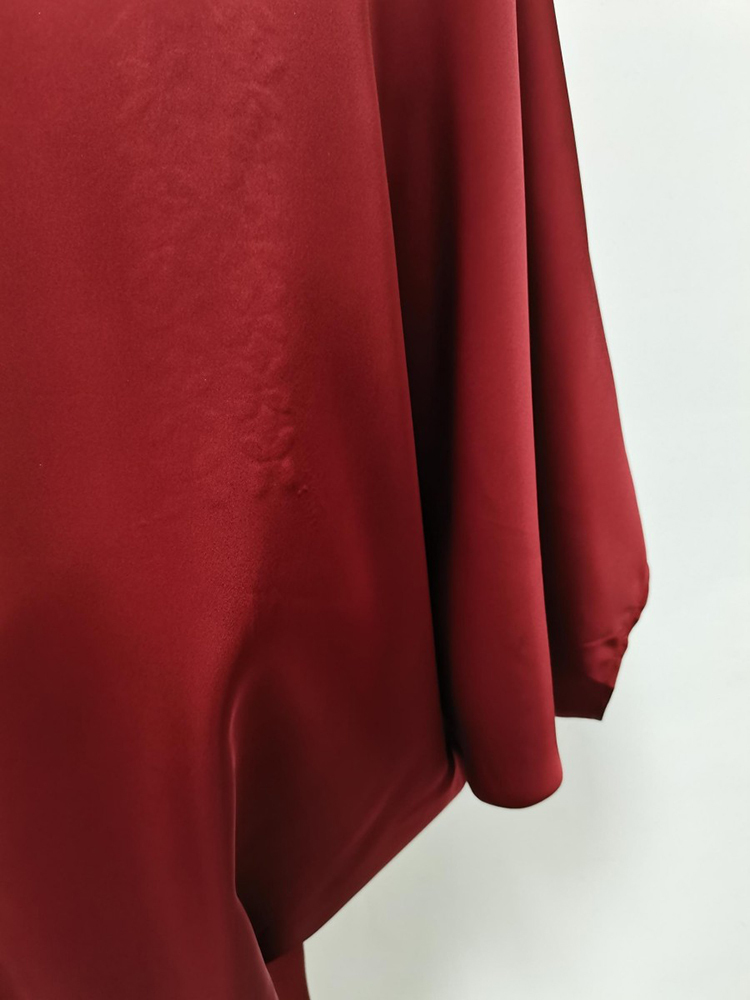 TWOTWINSTYLE V Neck Irregular Hem Patchwork Diamond Vintage Dress