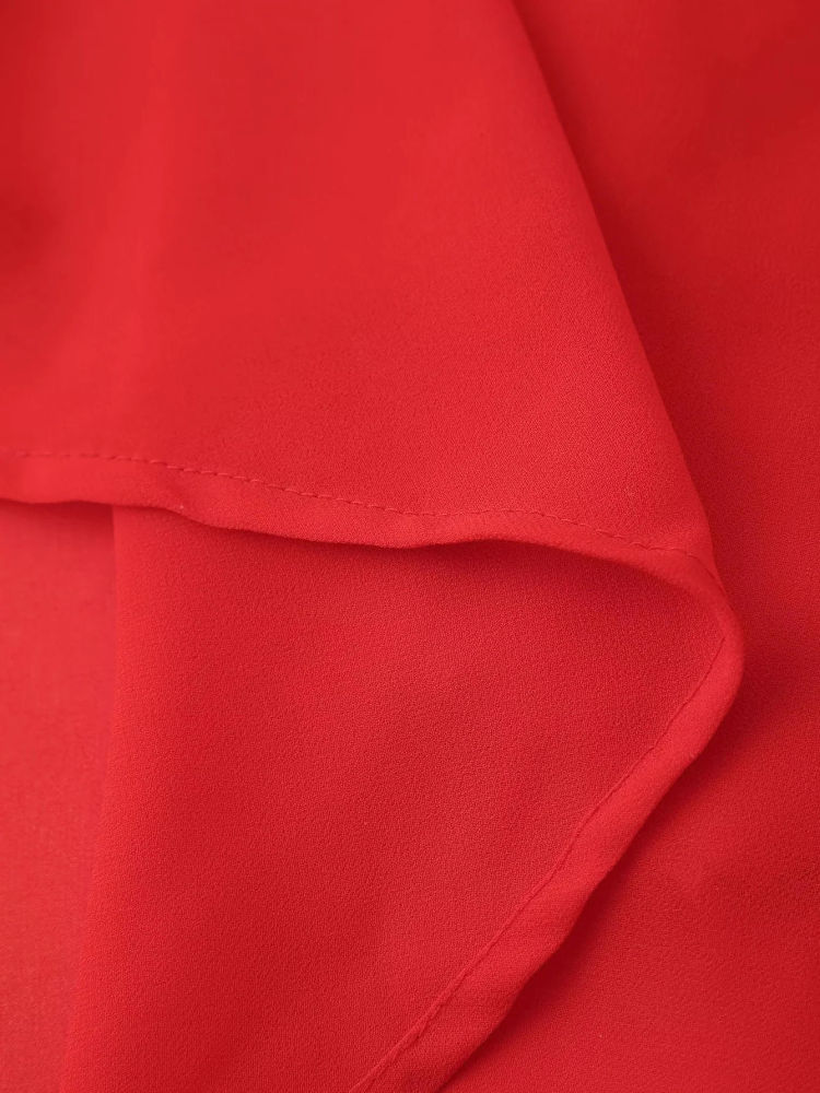 TWOTWINSTYLE High Waist Pleated Mesh Chic Dress