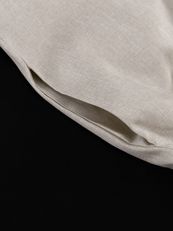 TWOTWINSTYLE Lapel Sleeveles Patchwork Lace Up Loose Pants Fashion Set