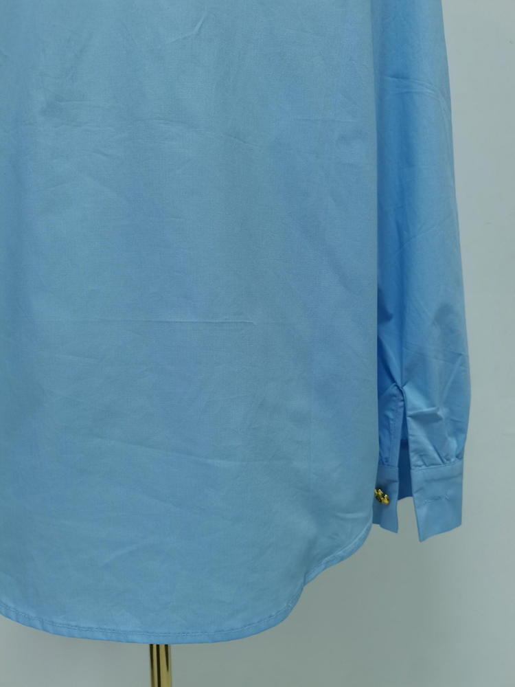 TWOTWINSTYLE Lapel Patchwork Button Casual Shirt
