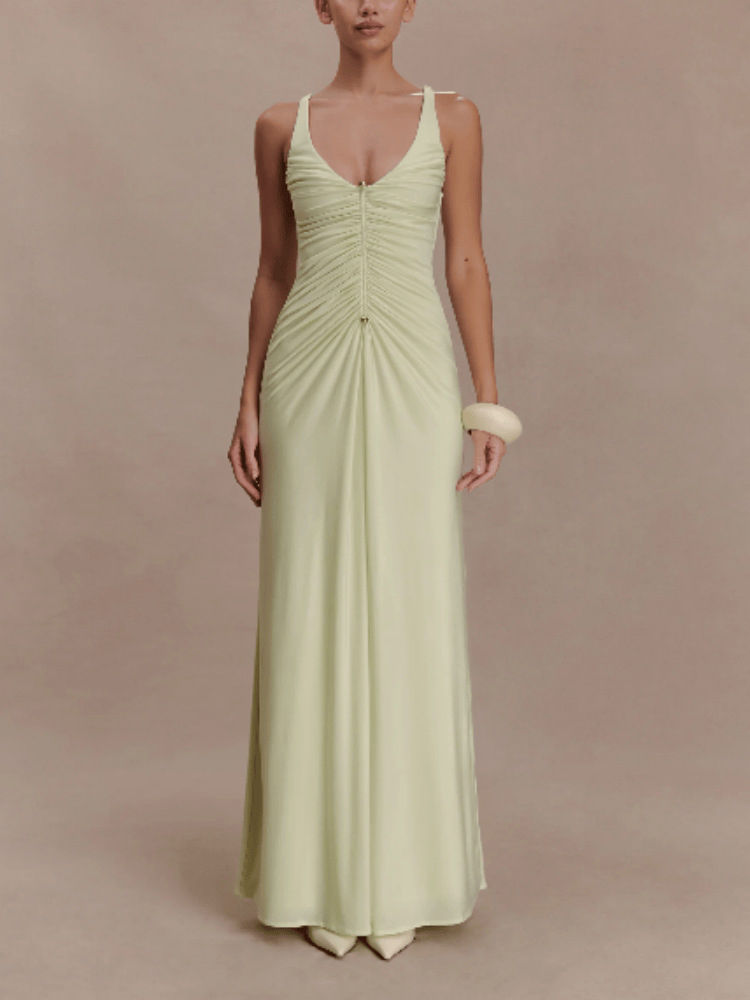 TWOTWINSTYLE Solid Off Shoulder Ruched Tunic Fashion Dress