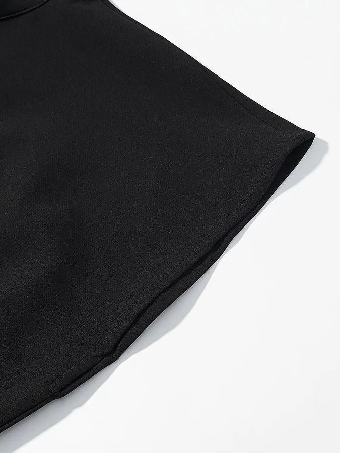 TWOTWINSTYLE Stand Collar Sleeveles Patchwork Mesh Sexy Jumpsuit