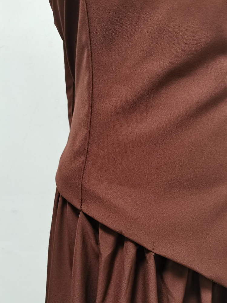 TWOTWINSTYLE Solid Sleeveles Tunic Side Split Vintage Dress