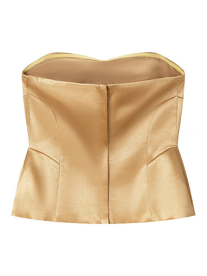 TWOTWINSTYLE Off Shoulder Tunic Vest Solid High Waist Skirt Elegant Set