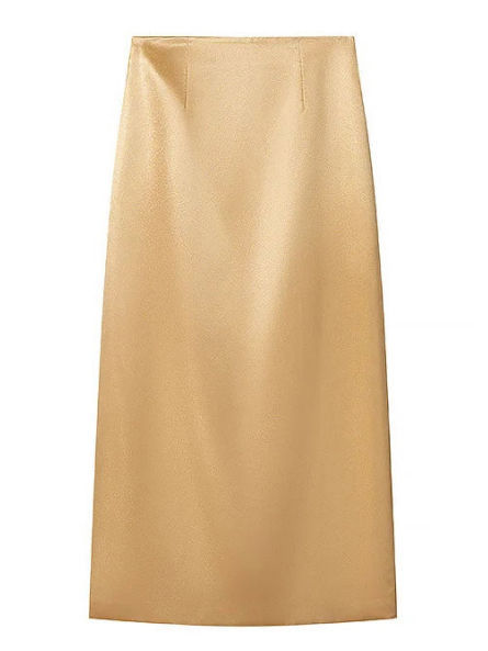 TWOTWINSTYLE Off Shoulder Tunic Vest Solid High Waist Skirt Elegant Set
