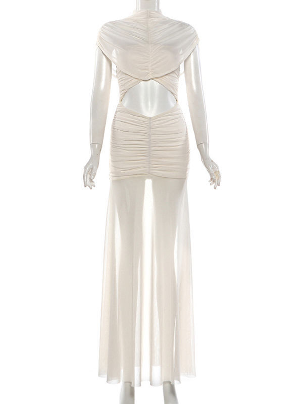TWOTWINSTYLE Patchwork Bowknot Hollow Out Fashion Dress