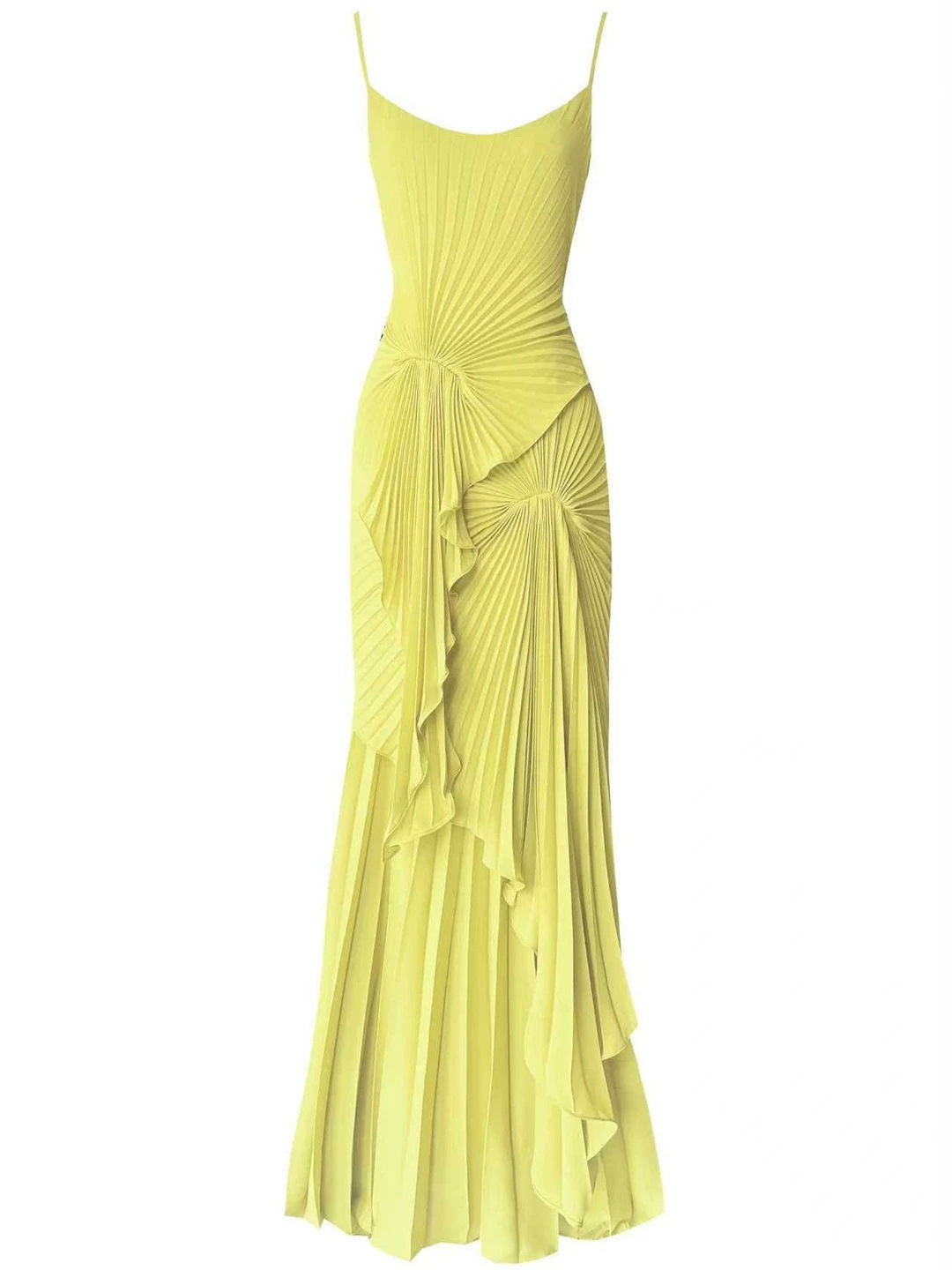 TWOTWINSTYLE Ruched Asymmetrical Hem Chic Camisole Dress