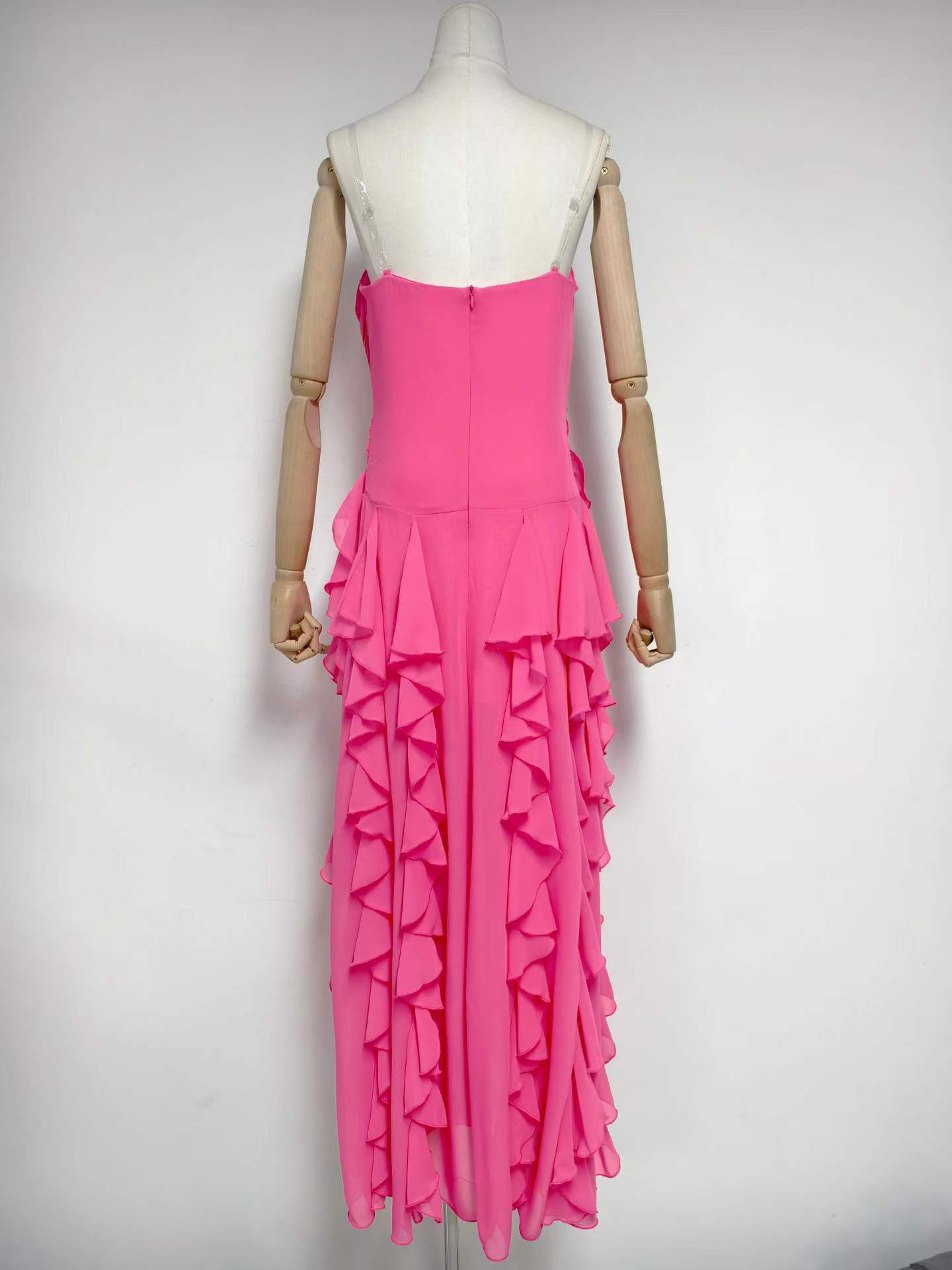 TWOTWINSTYLE Off Shoulder Patchwork Ruffles Designer Dress