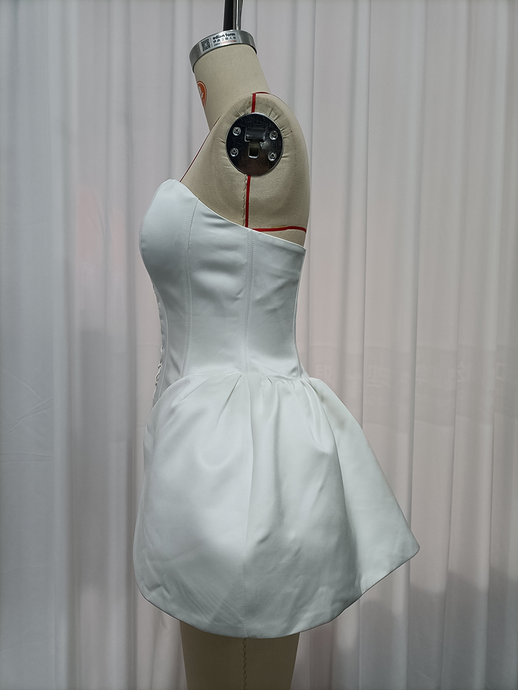 TWOTWINSTYLE Sleeveless Patchwork Lace Up Lace Trim Chic Dress