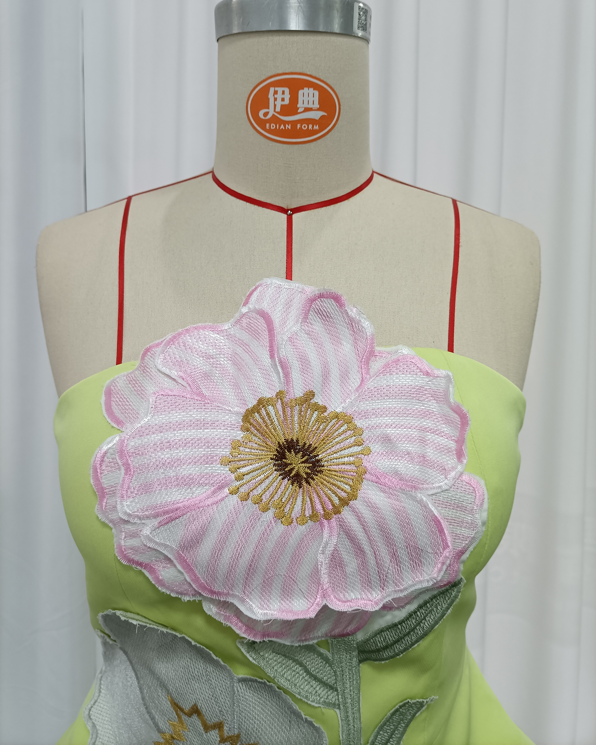 TWOTWINSTYLE Patchwork Flower Embroidery Tunic Sexy Tube Top