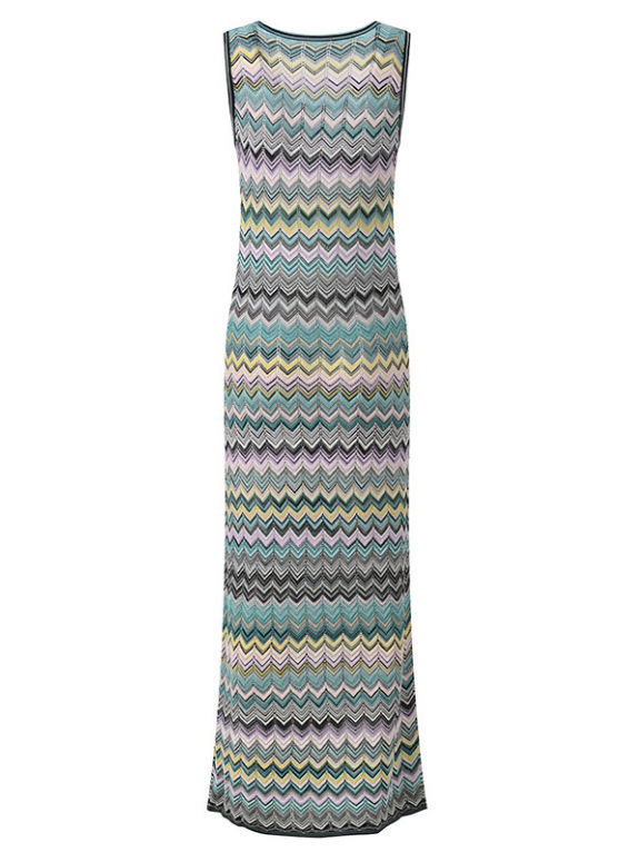 TWOTWINSTYLE Round Neck Sleeveles Hit Color Slimming Dress