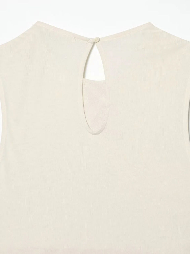 TWOTWINSTYLE Round Neck Sleeveles Irregular Hem Fashion Vest
