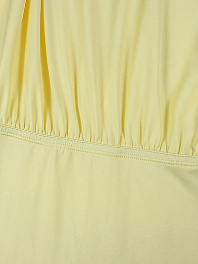 TWOTWINSTYLE Stand Collar Off One Shoulder High Waist Elegant Dress
