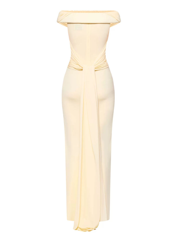 TWOTWINSTYLE Sleeveles Ruched High Waist Design Dress