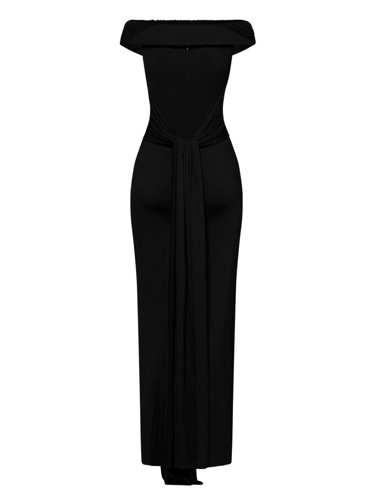 TWOTWINSTYLE Sleeveles Ruched High Waist Design Dress