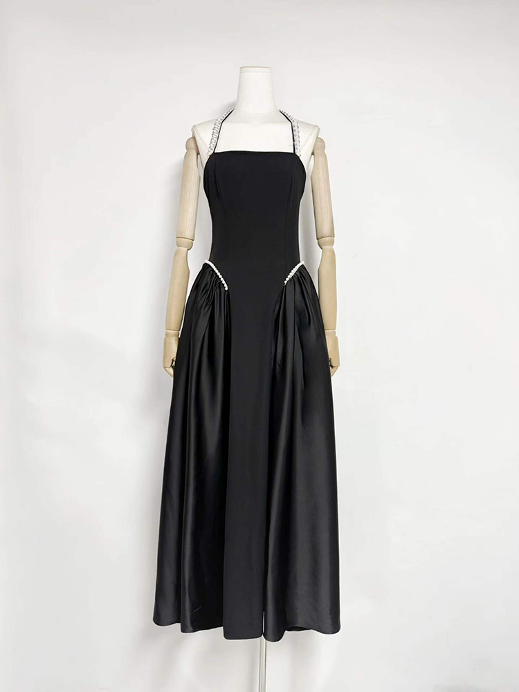 TWOTWINSTYLE Spliced Embroidered Flares Off Shoulder Tunic Elegant Dress