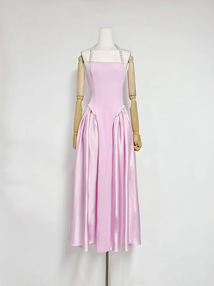 TWOTWINSTYLE Spliced Embroidered Flares Off Shoulder Tunic Elegant Dress