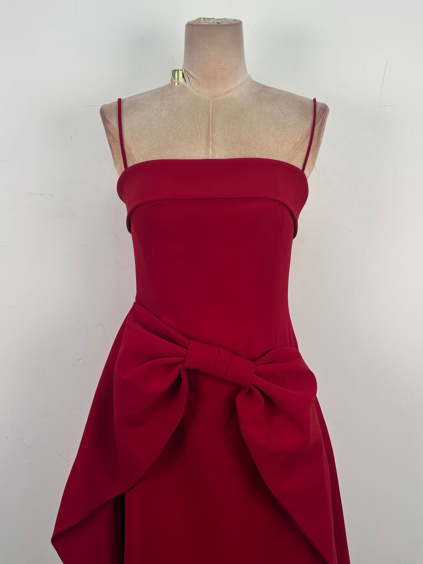 TWOTWINSTYLE Off Shoulder Spliced Bowknot Tunic Elegant Dress