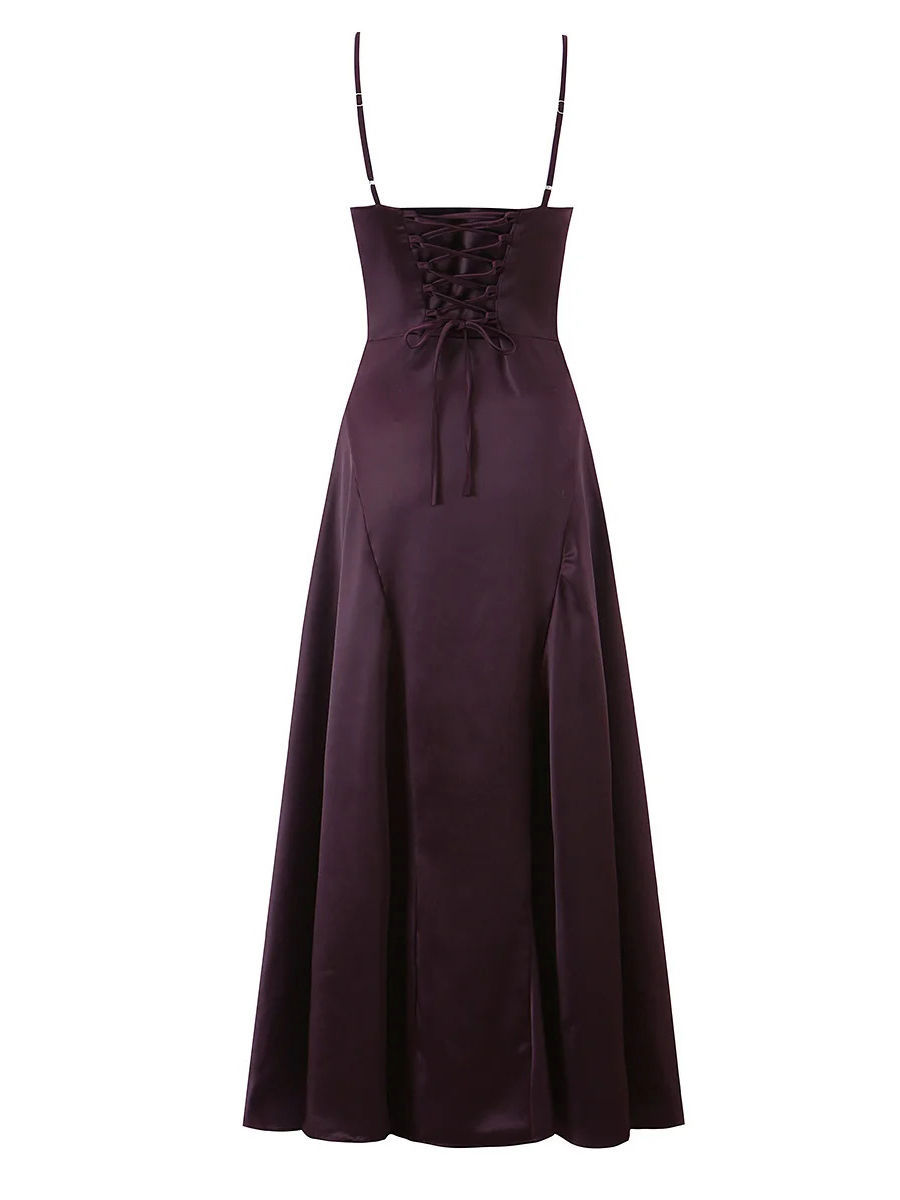 TWOTWINSTYLE Patchwork Drawstring Tunic Elegant Camisole Dress