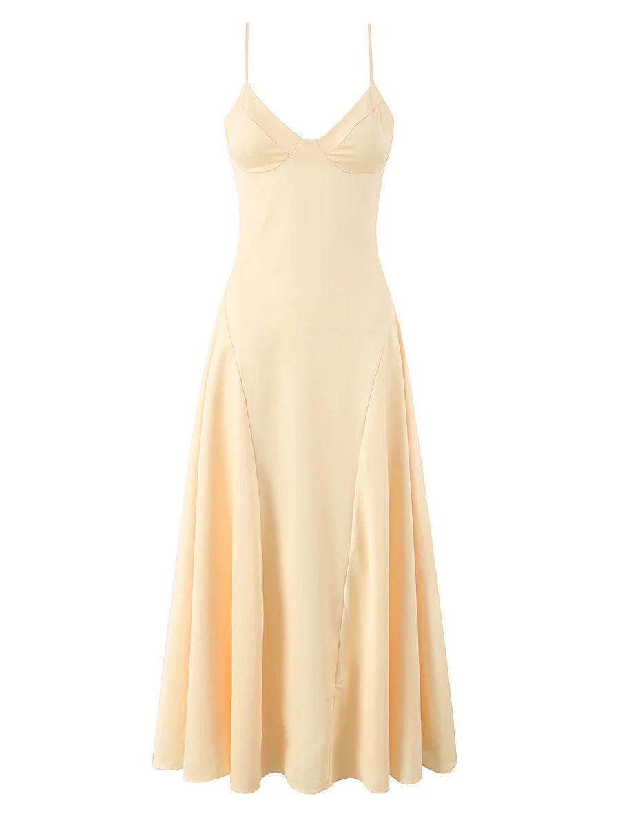 TWOTWINSTYLE Patchwork Drawstring Tunic Elegant Camisole Dress