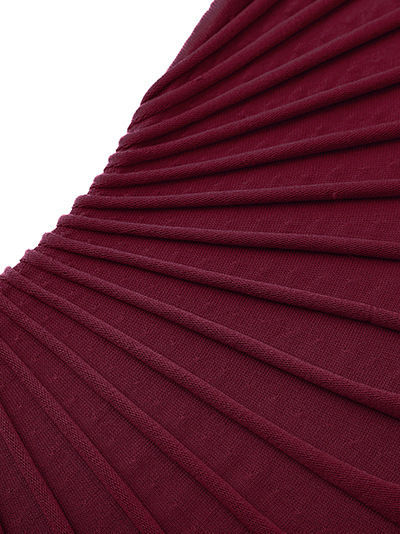 TWOTWINSTYLE Sleeveles High Waist Pleated Irregular Hem Design Dress